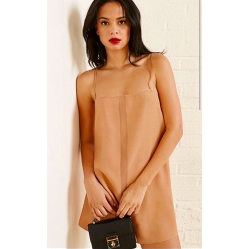 REFORMATION Alice Mini Dress in Buff